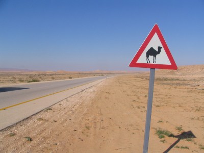 Vorsicht Kamel, Warnschild