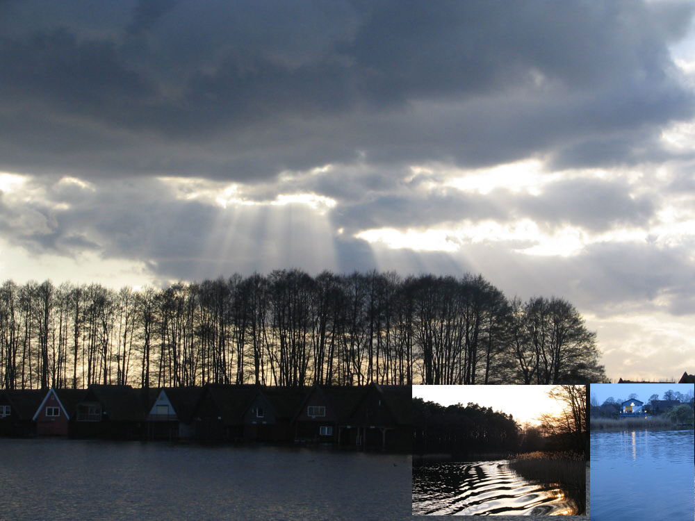 lichtspiel über dem Wasser