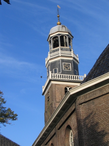 Kirchturm im Lemmer, Holland