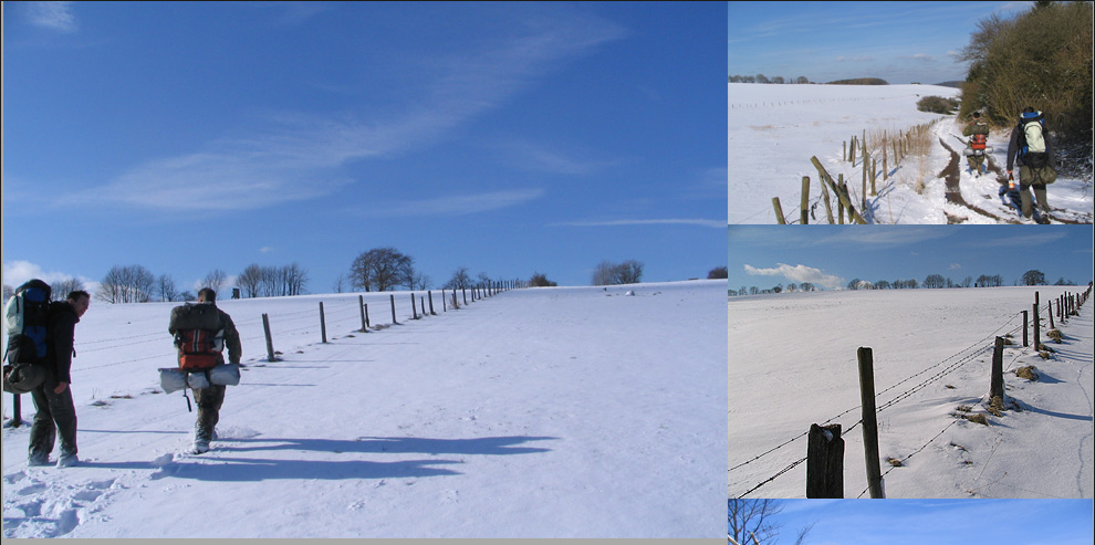 Fotos des verschneiten Plateau